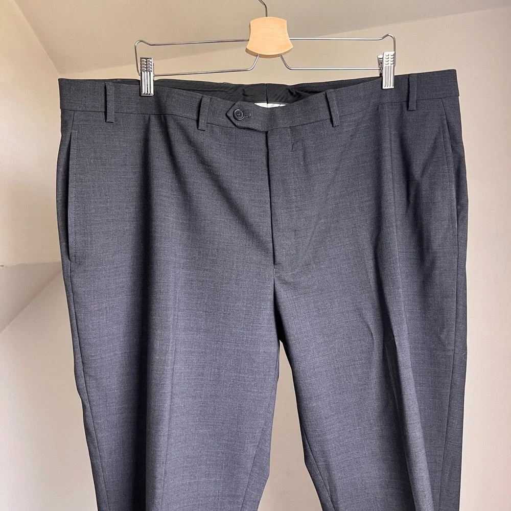 Lauren Ralph Lauren 2-piece Suit Jacket Pants 48L Gray Wool Two Button Blazer